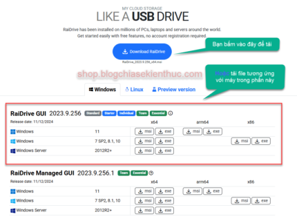 Hướng dẫn cách cài đặt và sử dụng RaiDrive từ A - Z