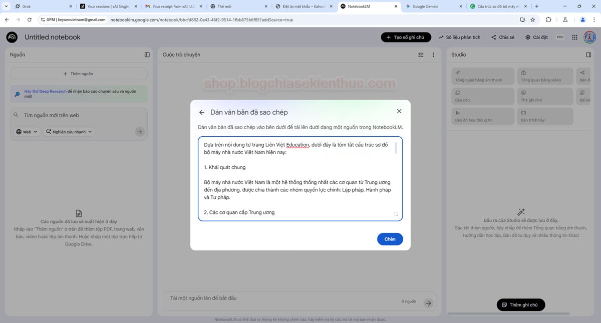 cach tao infogramhic bang notebooklm 9